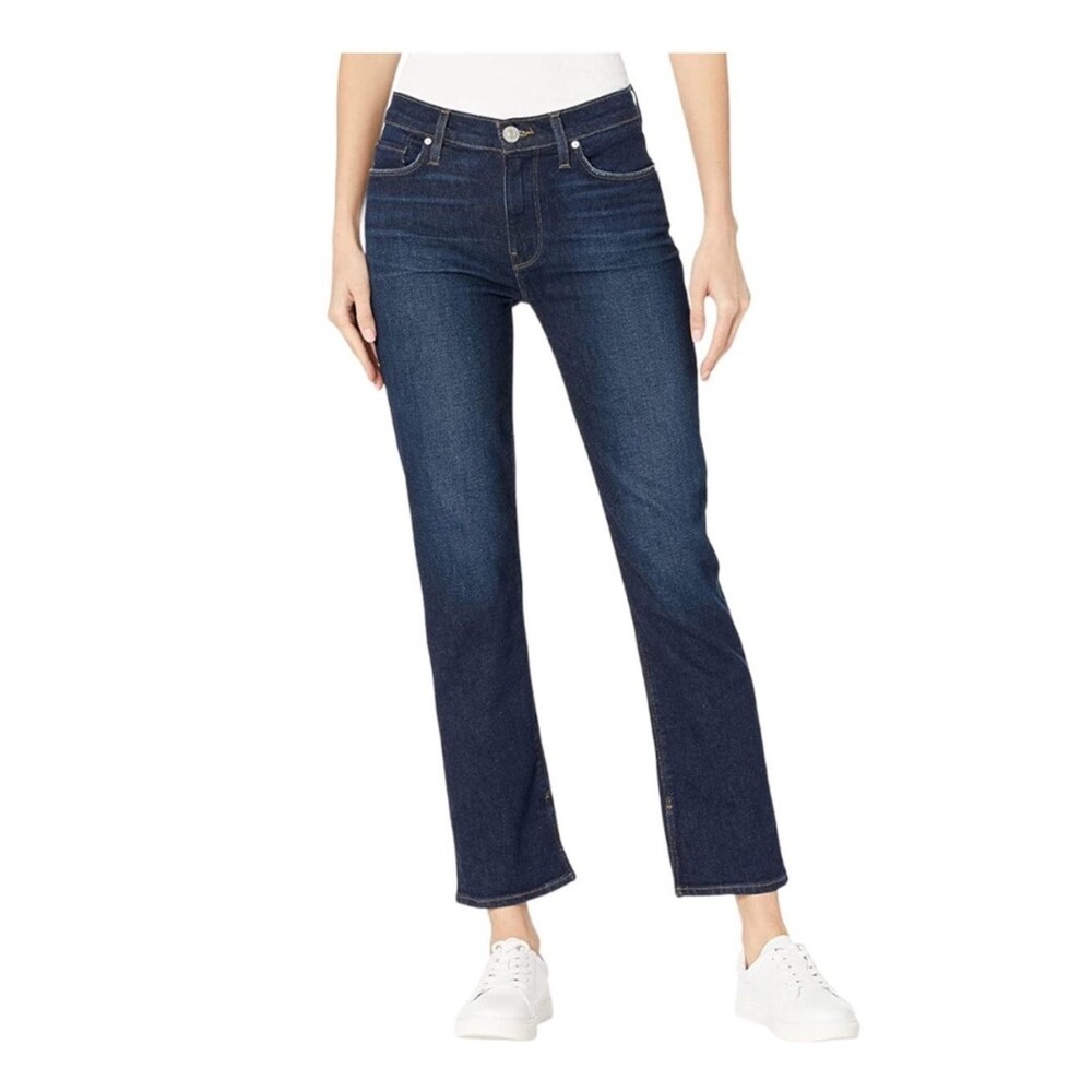Hudson Nico Mid-Rise Straight Leg Split Hem Cropped Stretchy Jeans NWT - Size 26